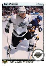 Larry Robinson 1990-91 Upper Deck #52 Los Angeles Kings Hockey