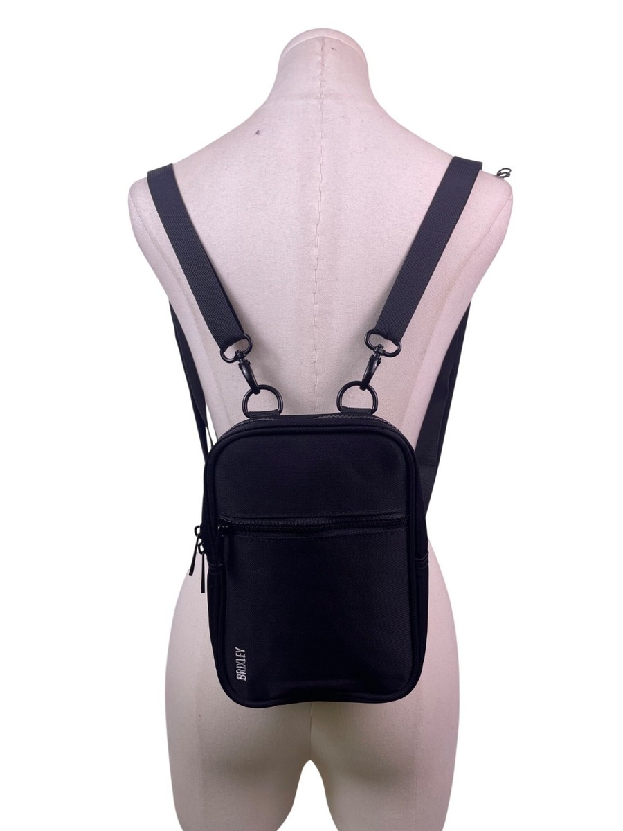 BrighLine Bags ハンドルとショルダー Brixley Unisex Black Nylon Adjustable Strap Multi-Compartment Mini