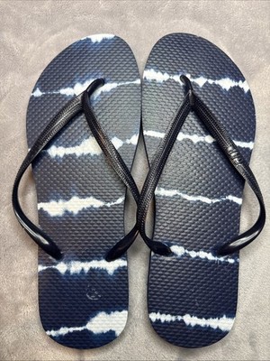 Gap Navy Blue Tie Dye Flip Flop Size 9-10