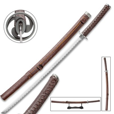36 1/4” Stainless Steel Japanese Ninja Samurai Katana Sword Fixed