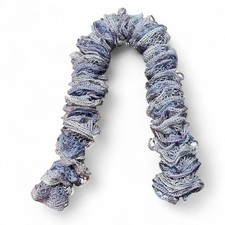 Blue and light purple sparkly scarf