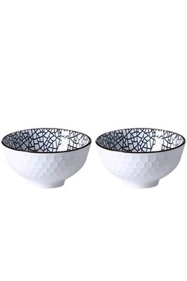 2 Teile Cracks Style Keramik Schale Japanischer Stil Geschirr Set Speiseschale