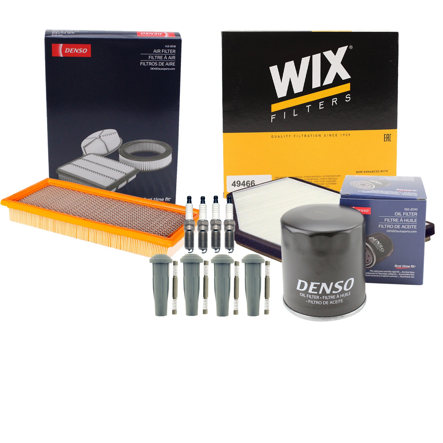 Denso Tune Up Kit NGK 4 Spark Plugs  Boots Kit for Escape Mariner 2.5L L4 FHEV