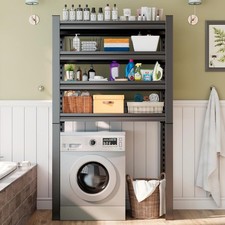 Laundry Room Storage Organizer, Over The Washer and Dryer Storage Shelves 4-Tier