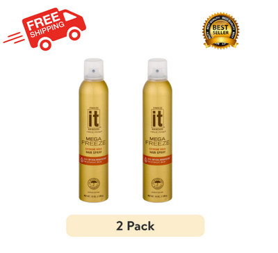 ( 2 PACK ) Freeze It Mega Freeze Hair Spray, Extreme Hold, Protection 10 oz.