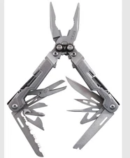 SOG PowerPint Stainless Steel Folding 18 Multi Purpose Pocket EDC Tool, Silver