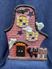 Halloween Haunted House Tea Light Candle Holder - Tea Light Is Not Included
