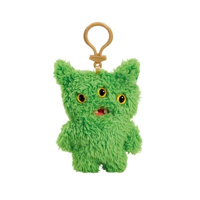 Original Fuggler Keychain Series 5 Green 3-Eye Monster Plush 11cm Gift