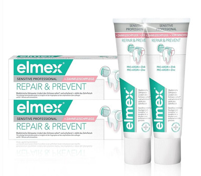 2x75ml Elmex Zahnpasta Sensitive Professional Repair & Prevent