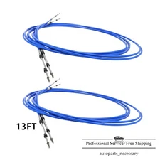 Outboard Inboard 2PCS 13FT 33C Shift Throttle Control Cable Universal For Yamaha