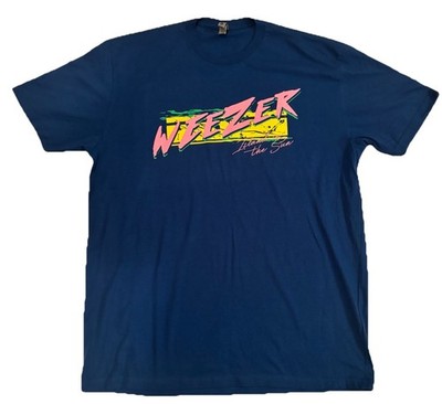 Weezer T Shirt Size XL Blue Island In The Sun 