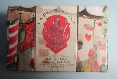 LA FLORENTINA  ITALY AMBRA-SANDALWOOD Luxury Bar Soap   10.5 oz/ 300 g    Boxed