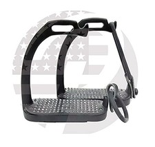 4'', 4.75   , 5    Peacock Horse Stirrups Black Equestrian Safety Iron Fillis Stir