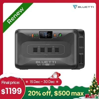 #ad #ad BLUETTI Apex 300 2764Wh 3840W Portable Power Station Expandable for Backup $1498.75