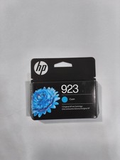 HP 923 Cyan Original Ink Cartridge New OEM Sealed Expire September 2027