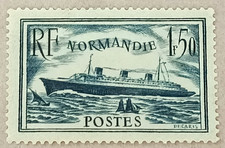 6A-Timbre France YT  299 neuf * année 1935 "normandie"