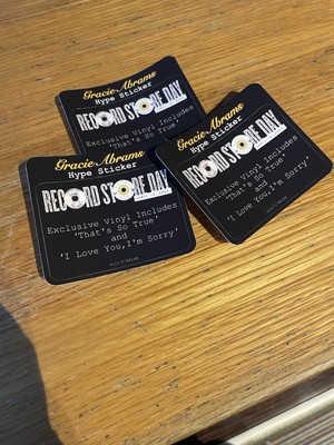 Gracie Abrams Record Store Day The Secret Of Us Radio City Hype Sticker