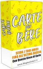 | CARTE per BERE - Giochi Da Tavolo Adulti Alcolici - Drinking Game - Regali Sim