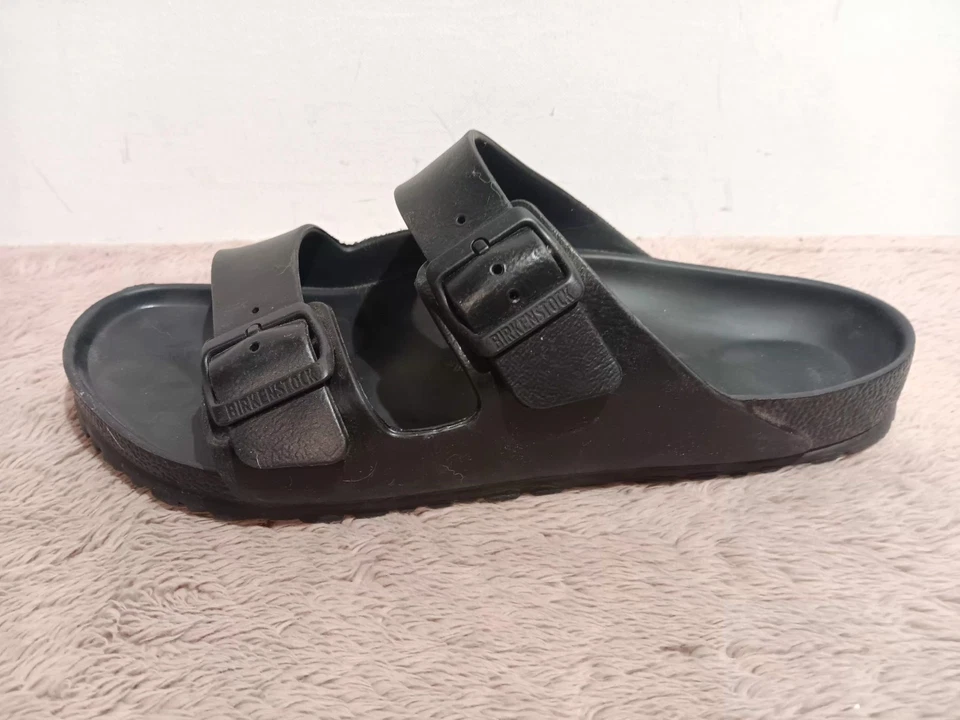 Sandalias Birkenstock Arizona EVA de goma negras sin cordones para hombre talla EU 43 US 9 Foto 2 de 4