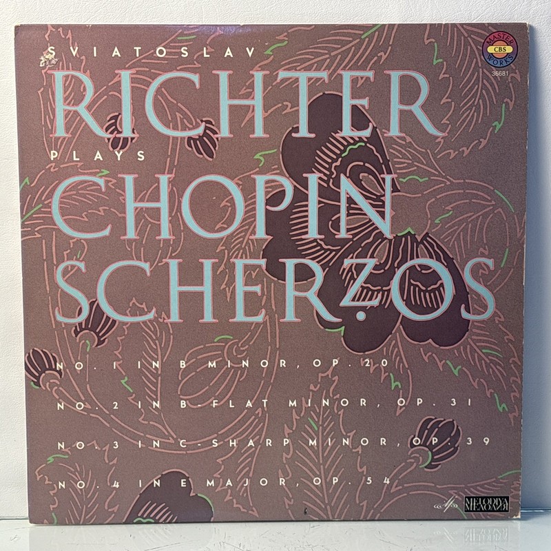 Sviatoslav Richter Plays Chopin Scherzos LP Columbia Melodiya Stereo