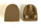Shoe Heel Caps Replacement Rubber Tan 3 Peg Womens 1" Heel Tips Pair 8222 L367