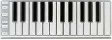 CME Xkey 25-key Mobile Keyboard Controller - Silver