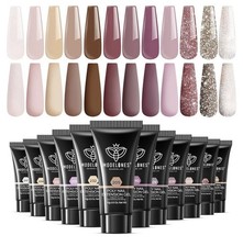 Modelones Poly Extension Gel Kit for Nail, 12...