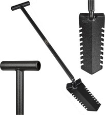 Metal Detecting Shovel Digging Tool with Double Serrated Blade Heavy Duty Digg