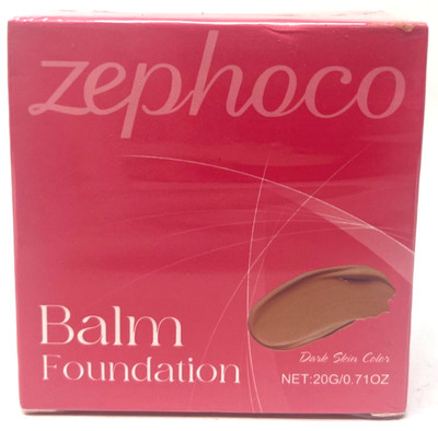 Zephoco Balm Foundation Sealed 0.71 oz Each Dark Skin Color