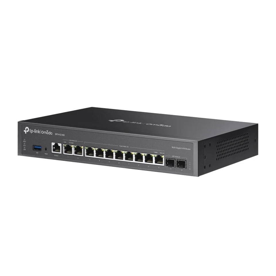 Router VPN Multi-Gigabit TP-Link Omada ER7412-M2, Quad-core, 2x puertos 2.5G Foto 3 de 4