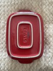 Plat pour Four STAUB céramique rouge 25 x 15,5 cm – Excellent état