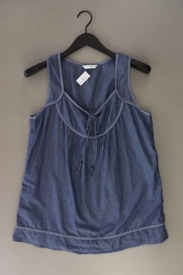Second Life Fashion Promod Bluse für Damen Gr. 38, M Ärmellos blau aus Baumwolle - Bild 1 von 4