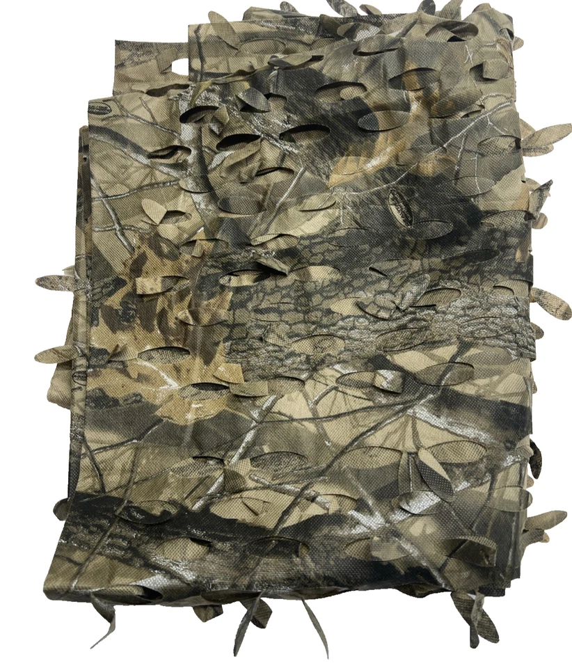 Camo Fabric Lot 3 Pieces: 1 Realtree Mesh  & 2 3-D Fabrics, 56"x72" Each NEW - Image 2 of 4