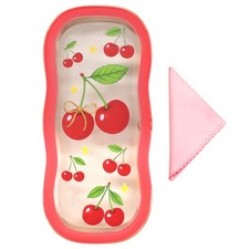 Eyeglass Case, Eye Glass Cases Womens Hard Shell, Clear Sunglasses Red Cherry