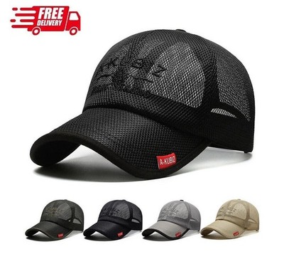 Neu Herren Mesh Baseball Cap Basecap Trucker Kappe Sport Golf Mütze Sommer Hut