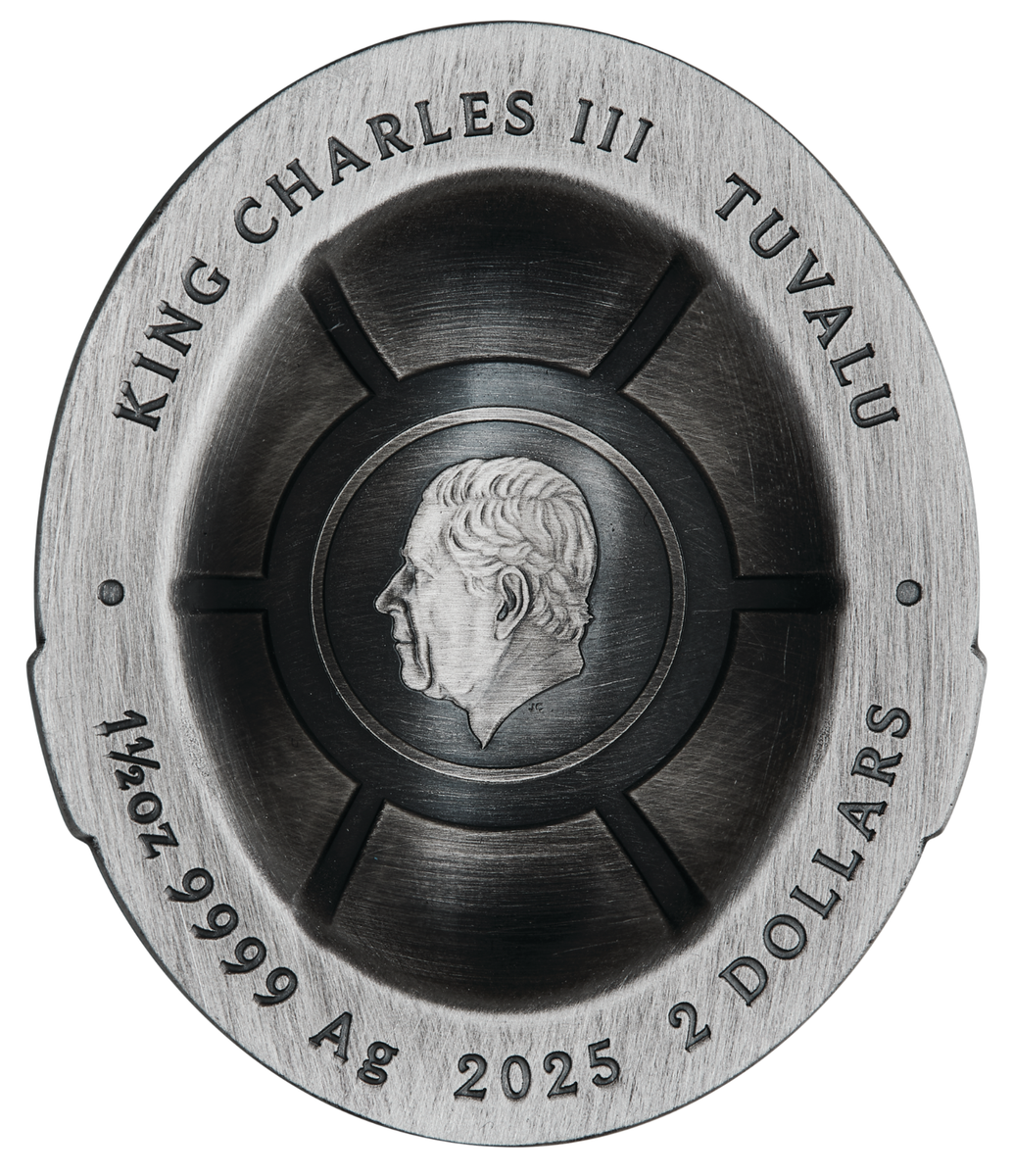 2025 TEENAGE MUTANT NINJA TURTLE DOMED SHELL 1.5oz Silver Antiqued