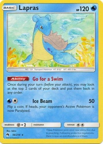 Near Mint x 1 Lapras - 56/214 - Rare Lost Thunder