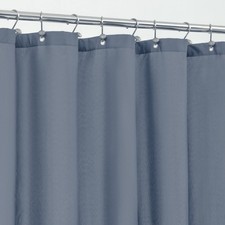 ALYVIA SPRING Blue Fabric Shower Curtain Liner Waterproof - Soft Light-Weigh...