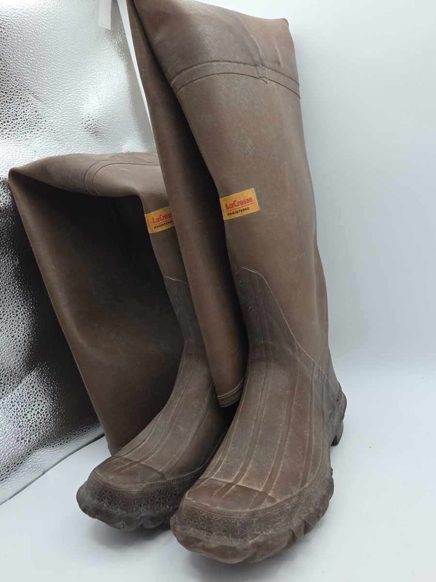 LACROSSE OUTDOORSMAN HIP WADERS BOOTS WOMEN 9/MEN 7 VINTAGE  display picture 3