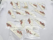 SET 1920s USA WEDDING DINNER PLACE CARDS FLORAL VINTAGE PAPER EPHEMERA