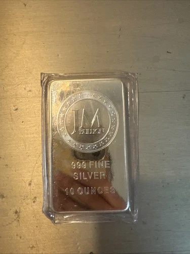 JM BULLION 10oz Pure Silver bar Bullion 10 Troy Ounces