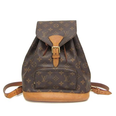 Louis Vuitton Monogram Montsouris MM M51136 Women's Backpack Brown BF595357