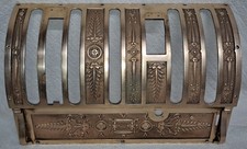 Antique BRONZE National cash register BRASS FRONT PLATE Model 452 etc NCR