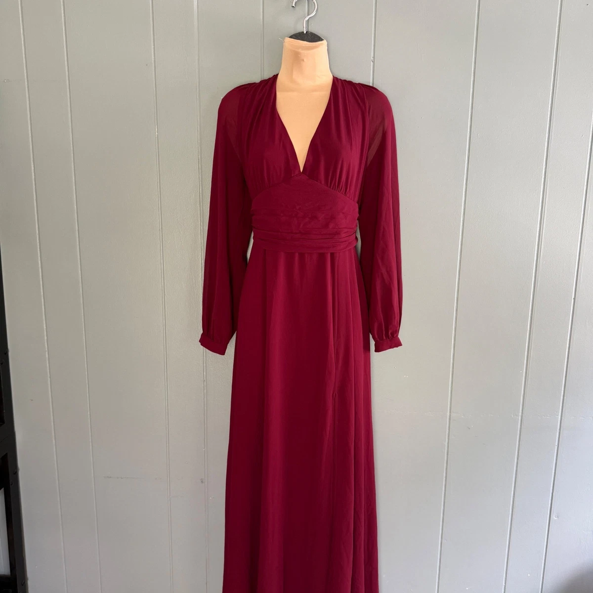 long sleeve maternity maxi dress Abeam Blush Pink Maternity Maxi Dress With Sheer Sleeves – Club L London main image 0