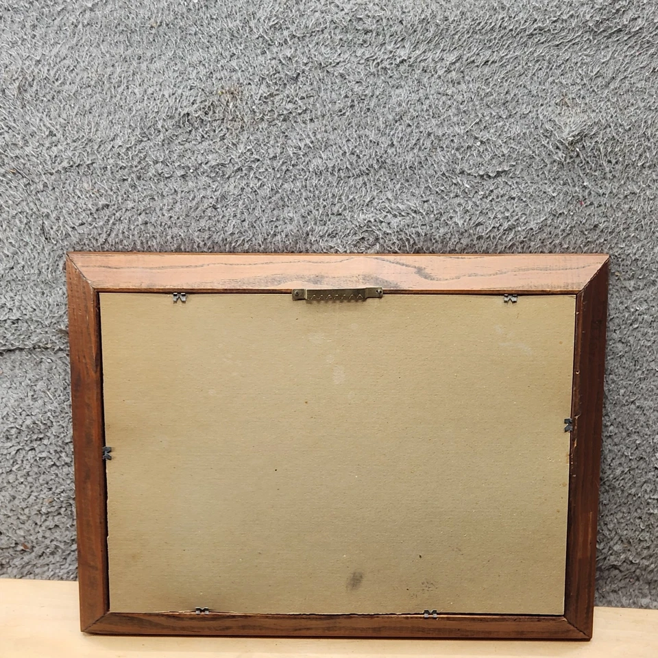 Panel de vitral vintage hojas de sol espejo arte marco de madera hecho a mano 12x10 pulgadas Foto 4 de 4