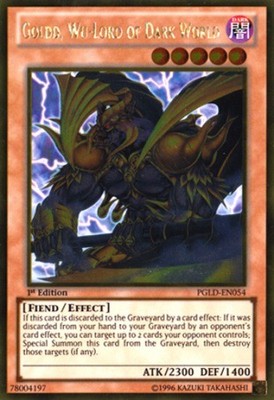 Goldd, Wu-Lord of Dark World - PGLD-EN054 - Gold Rare - 1st Edition - Moderately