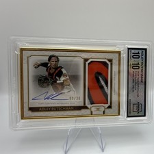 Adley Rutschman 2024 Topps Definitive Patch Auto /30 Gem Mint 10 Orioles