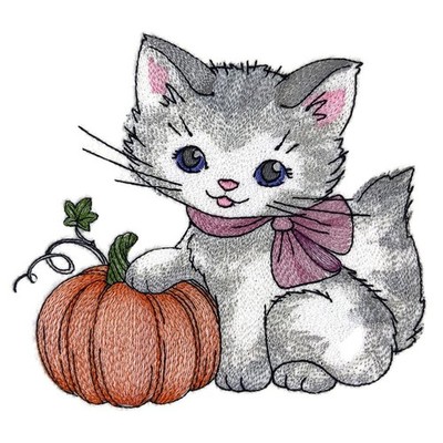 Nature Weaved in Threads, Amazing Baby Animal Kingdom [Kitty with Pumpkin ][Cust