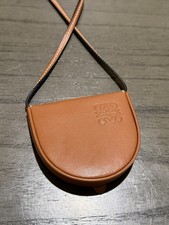Loewe Brown Leather Pouch with Strap
