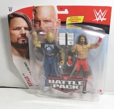 2020 Stone Cold Steve Austin AJ Styles WWE Battle Pack Figure Mattel Sealed MOC